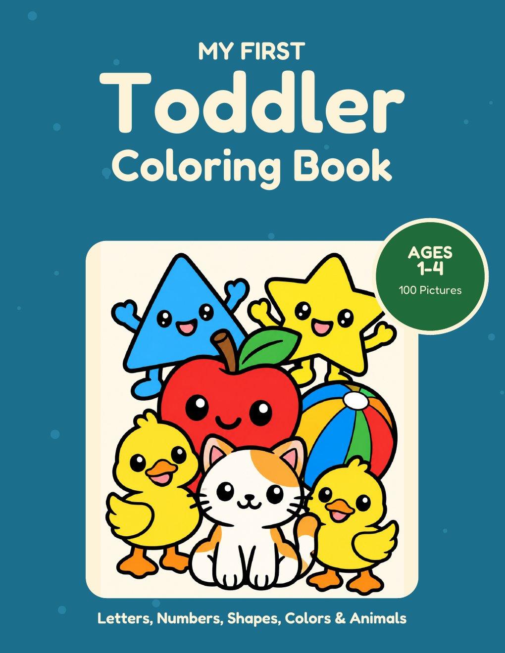 My First Toddler Coloring Book cover